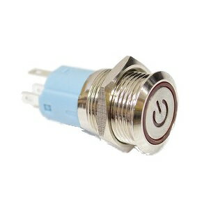 KN企画 汎用プッシュスイッチ起動タイプレッド SWITCH-KIDOU-RD バイク