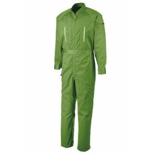 アサヒ産業(アサヒサンギョウ) 長袖ツナギ服 オリーブ 4L 900 作業 安全 保安 つなぎ・ツナギ