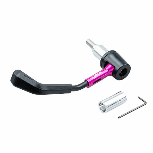 KIJIMA(キジマ) レバーガード 左側用/タイプR 14/16/18mm対応 ピンク 204-2166 バイク ハンドガード