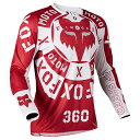 FOX RACING(フォックスレーシング) 360 ジャージ ノービル レッド/ホワイト L C5318 バイク オフロードバイクウェア