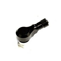 KN企画 アルミCNCエアーバルブ [ブラック] 1個 KN-EV01-BK バイク エアバルブ