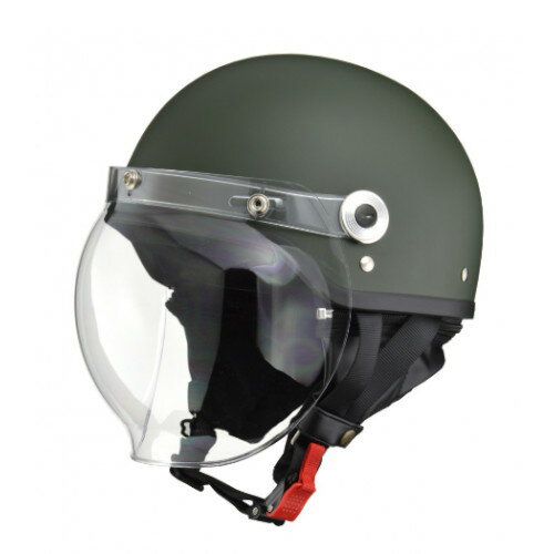 リード工業(LEAD) バイク 半帽ヘルメット CROSS CR-760 ハーフヘルメット マットグリーン フリー