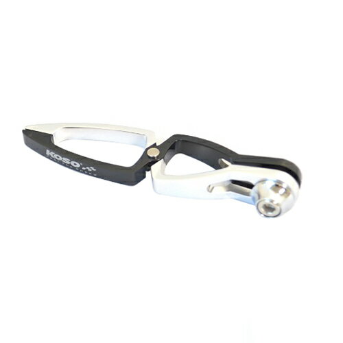 KOSO(コーソー) デュアルカラー ワイヤーホルダー汎用 ブラック/シルバー KS-WH13-BKSV バイク ケーブル