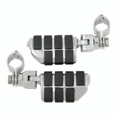 KURYAKYN(クリアキン) Dually ISO フレームマウントフットペグ 1-1/4”クランプ 7992 バイク ステップ・ステップゴム