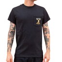 DICE MAGAZINE(ダイスマガジン) ポケットTシャツ 4/13 ブラック M バイク アンダー・インナーウェア(2)