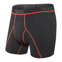 SAXX(サックス) KINETIC LIGHT-COMPRESSION MESH ボクサーブリーフ ブラック XXL SXBB32 バイク アンダー・インナーウェア