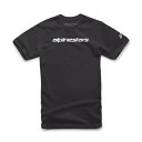 alpinestars(アルパインスターズ) バイク アパレル Tシャツ リニアーワードマーク ブラック/グレー L C2154