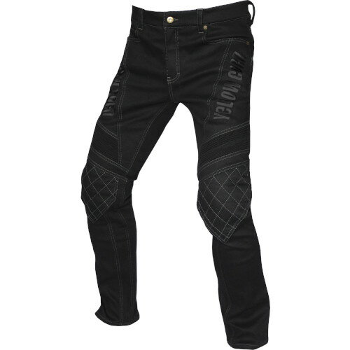 YeLLOWCORN(イエローコーン) YRP-101 ライディングストレッチデニムパンツ ブラック/ブラック 28インチ バイク