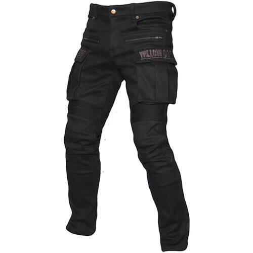 YeLLOWCORN(イエローコーン) YRP-102 ライディングストレッチデニムパンツ ブラック 30インチ バイク