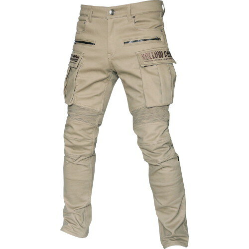 YeLLOWCORN(イエローコーン) YRP-102 ライディングストレッチデニムパンツ ベージュ 28インチ バイク