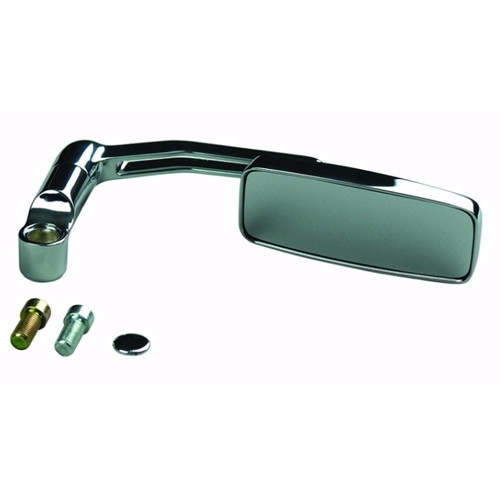 POSH Faith(ポッシュフェイス) フラットローミラー スクエアタイプ 左右共通 M10 P1.25 メッキ 002861-10 バイク