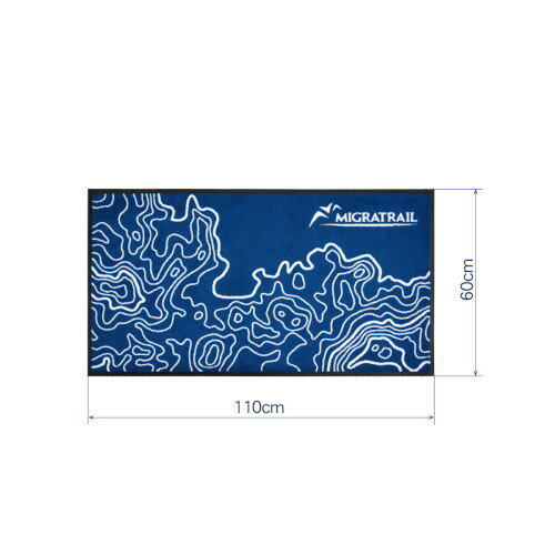 MIGRATRAIL(ミグラトレイル) 自動車 オートキャンプ 車中泊用品 ラゲッジマット Contour Line 60×110cm D7983