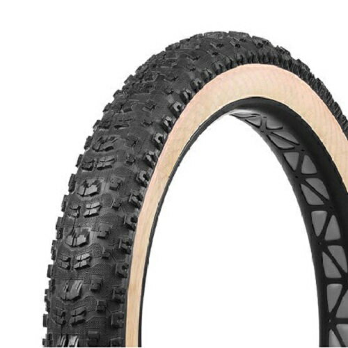 VEE Tire(ビータイヤ) 自転車 タイヤ BULLDOZER(Natural Wall) 26×4.25 H/E ブラック/ベージュ タイヤのみ