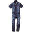 GRACE ENGINEERS(グレースエンジニアーズ) デアリーマンツナギ半袖 ミッドユーズド GE-654-46 3Lサイズ GE-654-46-3L 作業 安全 保安 つなぎ・作業着(4)