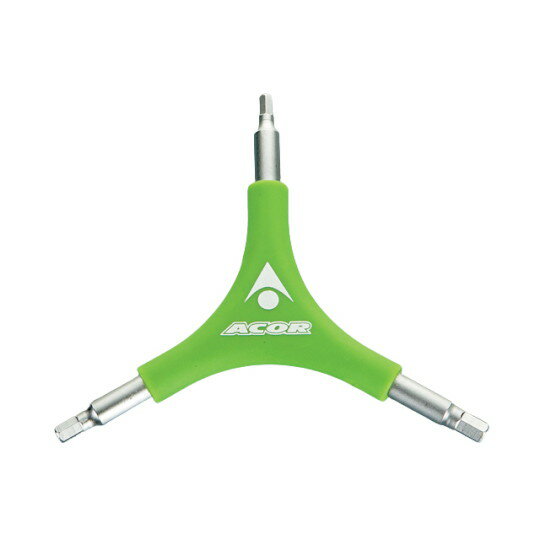 エイカー(ACOR) Y型ヘックスレンチ 4mm/5mm/6mm グリーン ATL-2607 自転車 携行用ミニツール