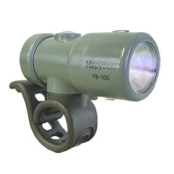 Hapyson 充電式スマートランプ(ハンドル取付用) マットカーキ YB-100 自転車 充電式ライト