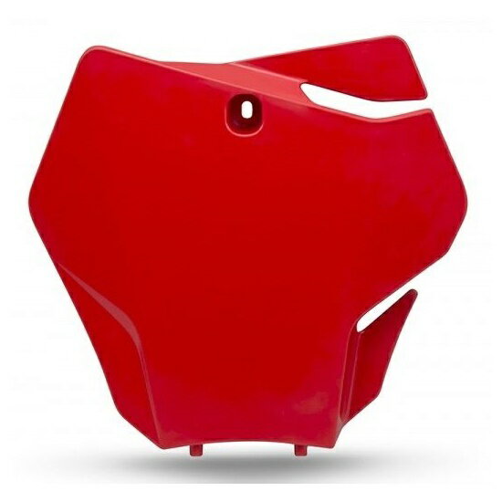 UFO PLAST(ユーフォープラスト) フロントナンバープレート レッド EC250/F/EC300/F/EC350F/MC125/MC250F/MC450F F0503 バイク 外装パーツ