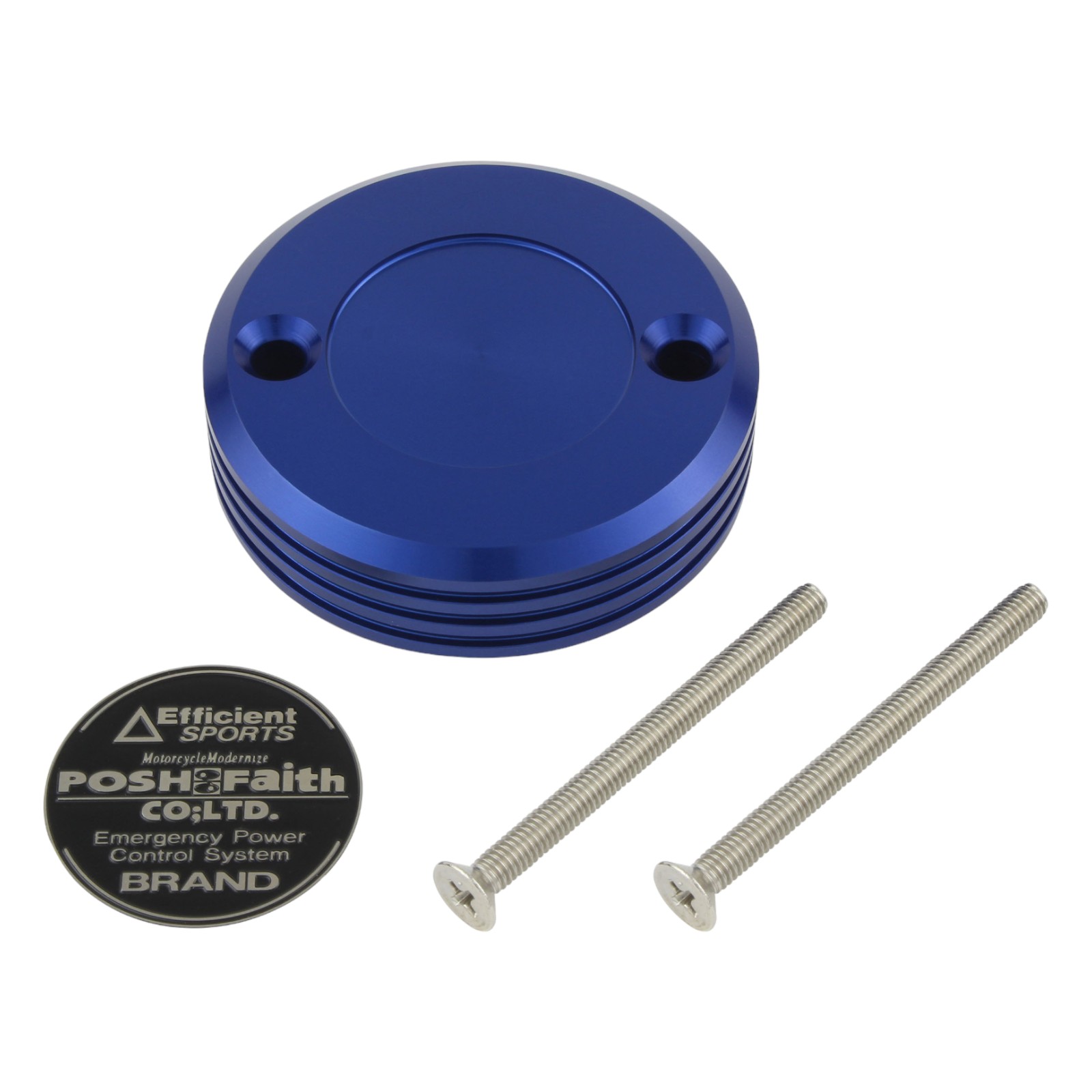 POSH Faith(ポッシュフェイス) マスターシリンダーキャップ ブレンボ S50タンク用 ブルー 500245-01 バ..