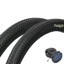 Runfort Tire 自転車タイヤ 26インチ2本セット 電動アシスト自転車向け高強度タイヤ・肉厚チューブ・リムバンド各2本 26×1 45724 W/O ...