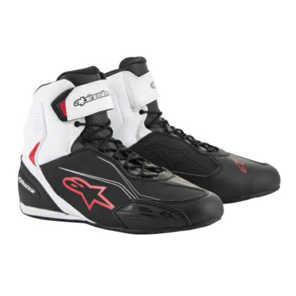 alpinestars(アルパインスターズ) FASTER-3 SHOE ブラック/ホワイト/レッド 8(25.5cm) バイク シューズ