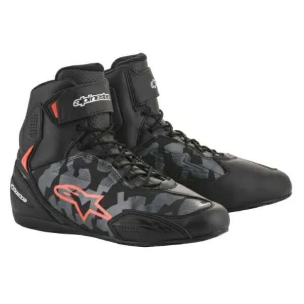 alpinestars(アルパインスターズ) FASTER-3 SHOE ブラック/グレーカモ/レッドフルオ 11(28.5cm) バイク シューズ