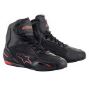 alpinestars(アルパインスターズ) FASTER-3 DRYSTAR SHOE ブラック/レッドフルオ 7(25.0cm) バイク シューズ(2)