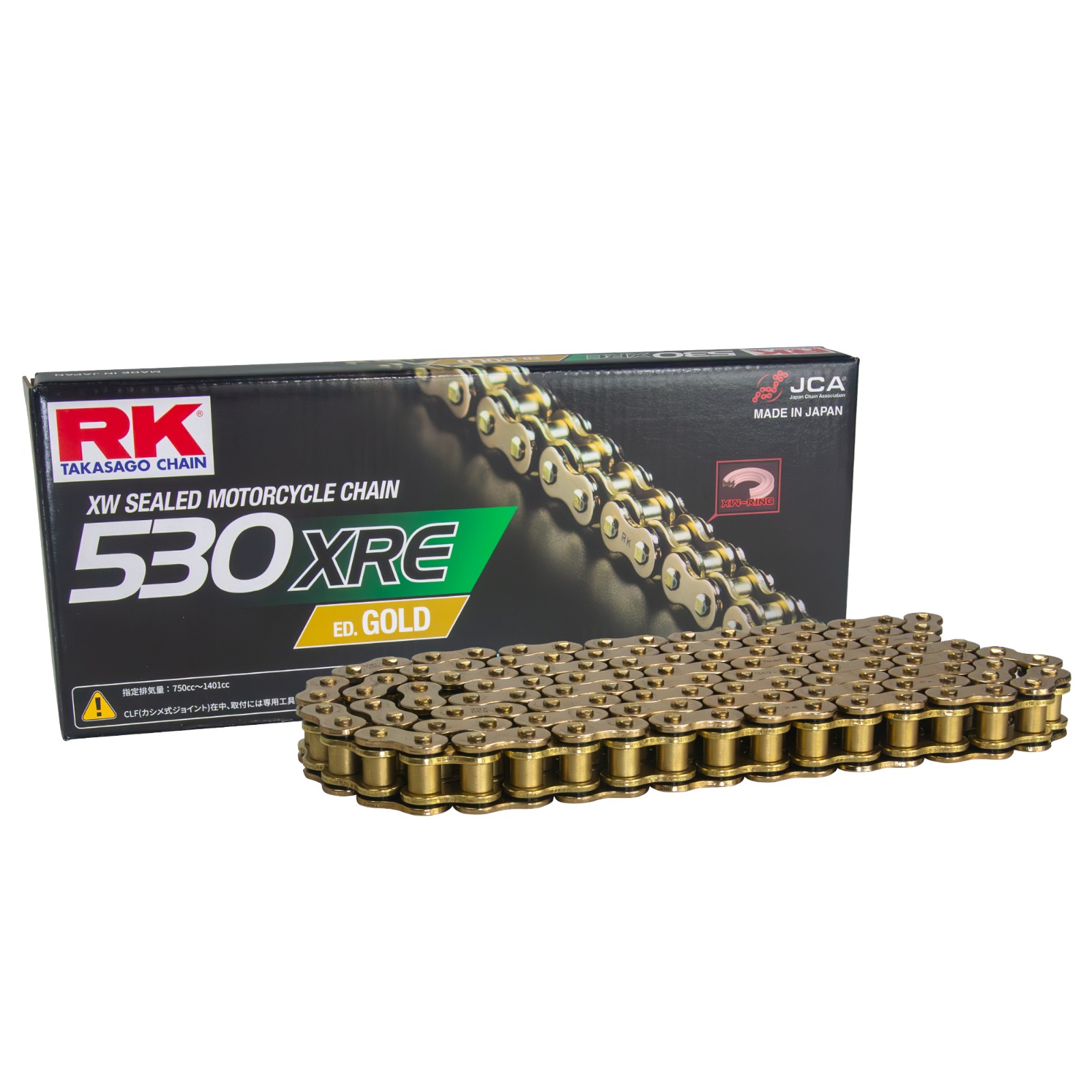 RK Japan(アールケー・ジャパン) XREシリーズ GV530XRE-130L カシメタイプ ED.ゴールド バイク チェーン(2)