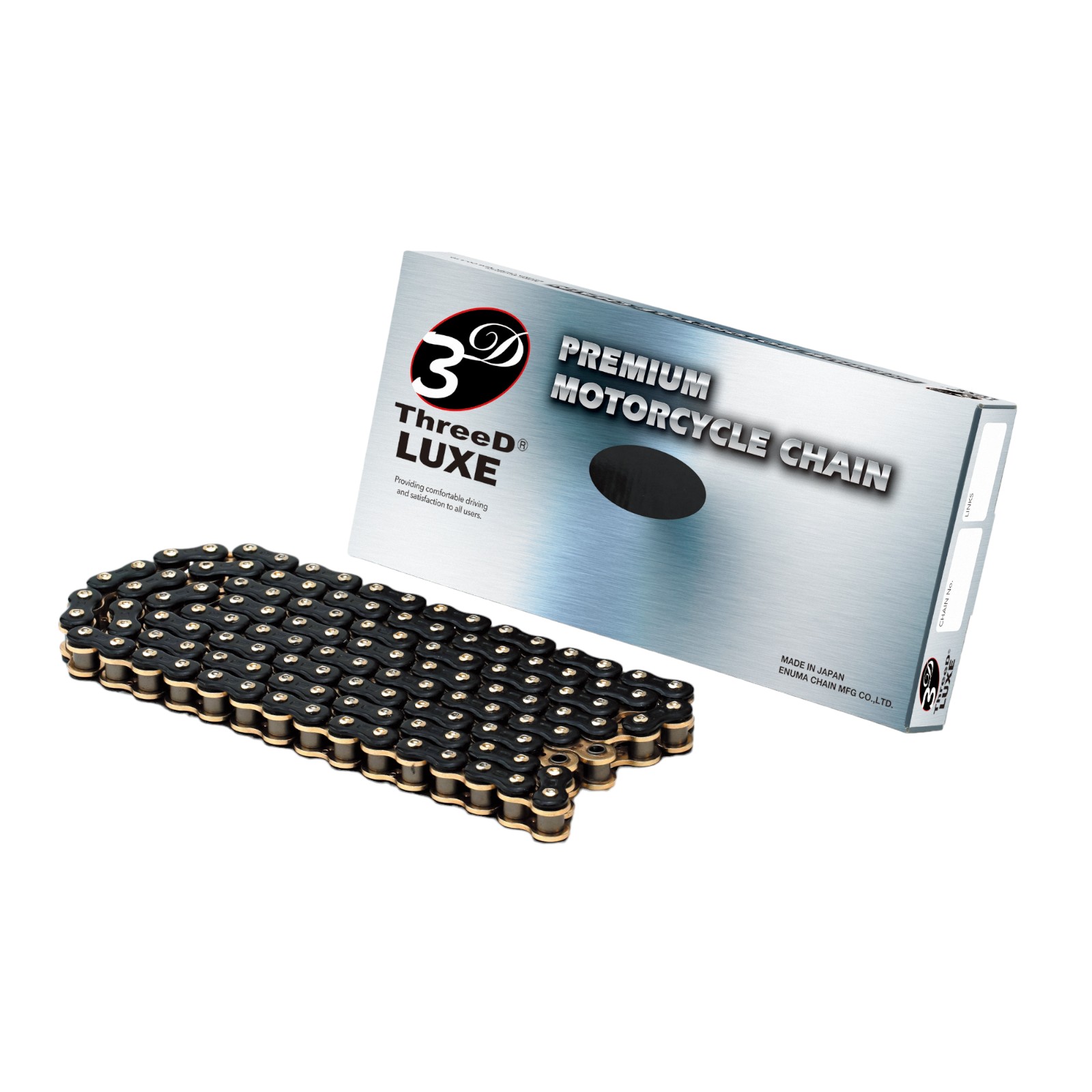 EKチェーン(江沼チェーン) ThreeD LUXEシリーズ 525L-146L ゴールド MLJ(カシメジョイント) 525L(GP/GP..