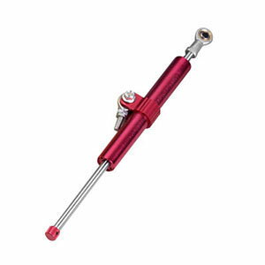 田中商会 ca0408 ショックアシストダンパー レッド バイク ステアリングダンパー