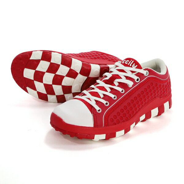 ccilu(チル) キューブソール軽量スニーカー (UNISEX) P.RED/WHITE 24.0cm HORIZON BEYOND バイク シューズ