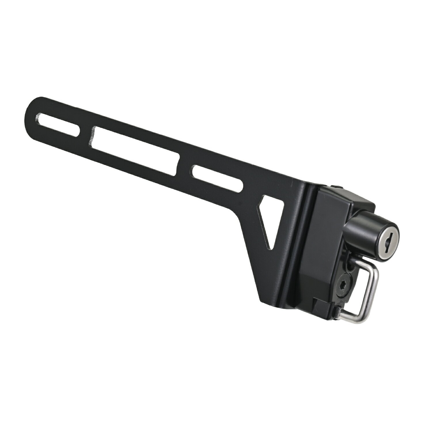 DAYTONA ヘルメットホルダー ナンバープレートクランプタイプ 右側 49640 バイク ヘルメットホルダー・..