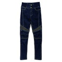 J-AMBLE(ジェーアンブル) ROP66DENIM Rosso StyleLab(ロッソスタイルラボ) バイク用 リブウォームストレッチパンツ インディゴデ...