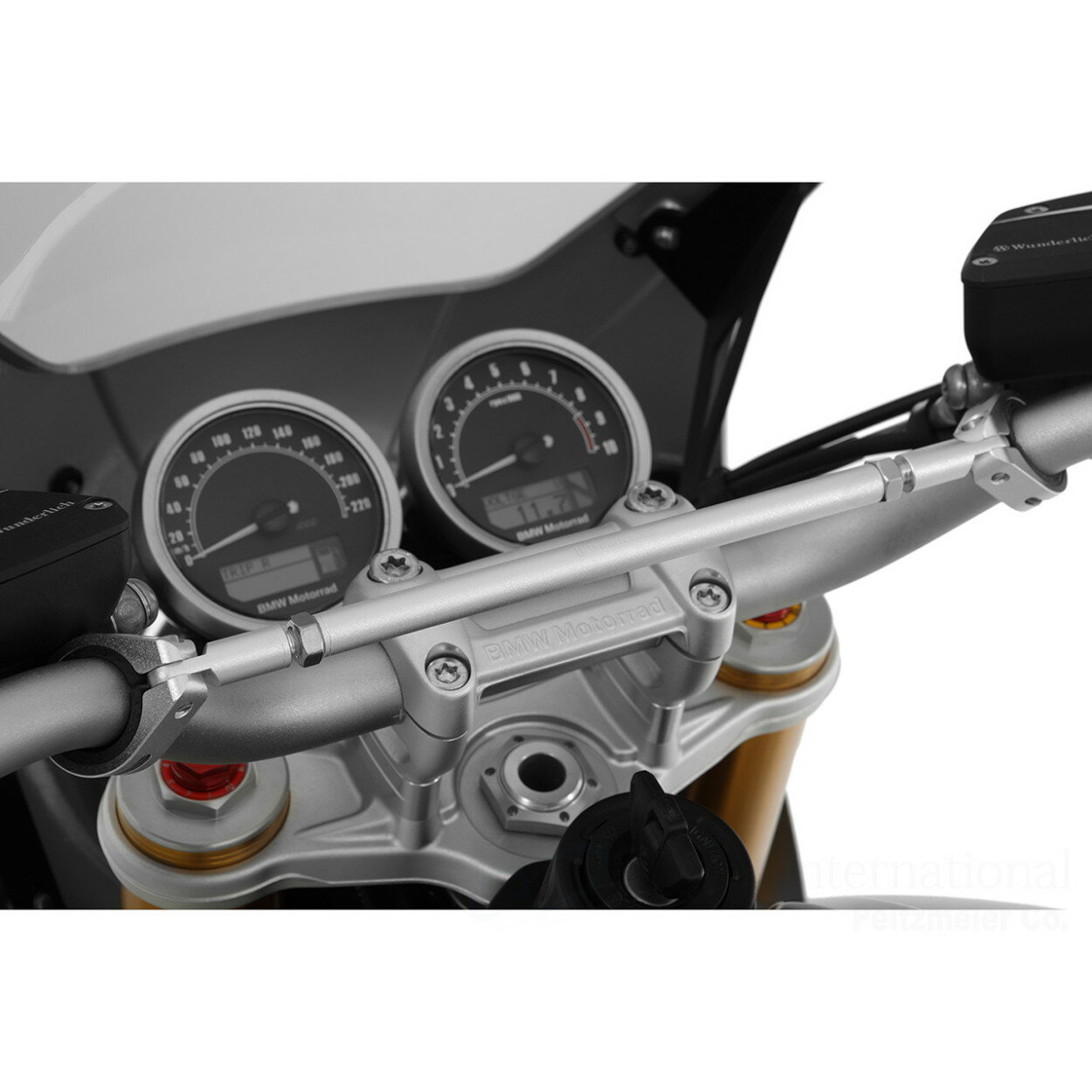 Wunderlich(ワンダーリッヒ) ハンドル クロスバー (シルバー) W25036-001 バイク ハンドルバー