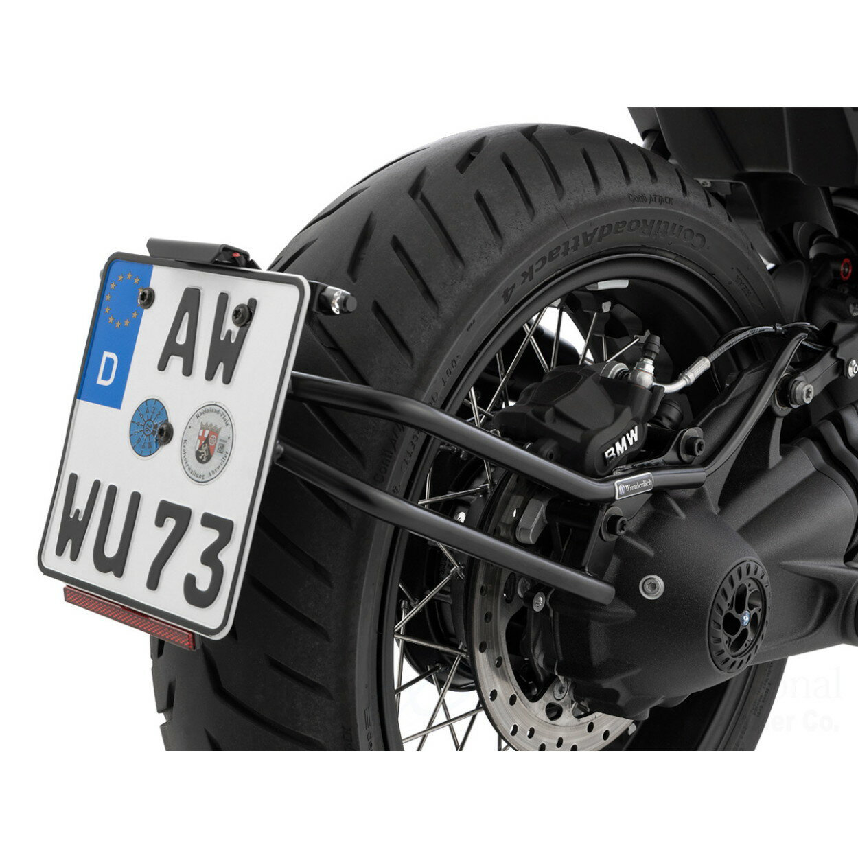 Wunderlich(ワンダーリッヒ) スイングアームナンバープレートホルダー ブラック W38981-702 バイク 外装
