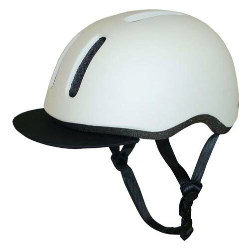 キャプテンスタッグ ヘルメット Agil(アジャイル) バイザー付き マットホワイト M-L Y-6464 自転車 ア..