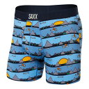 SAXX(サックス) ULTRA SUPER SOFT ボクサーブリーフ 前開き ブルー(LZR) S SXBB30F-LZR バイク アンダー・インナーウェア(2)