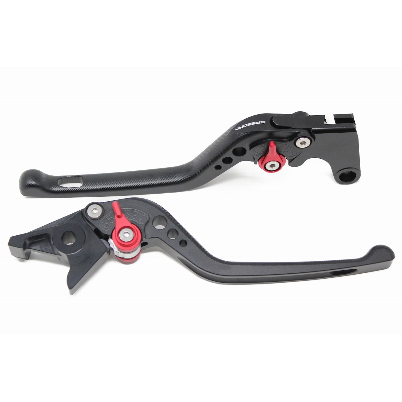 SPEEDRA アジャストレバー 3Dロング(レバー/マットブラック アジャスター/マットグリーン) LVEM084BK-G..