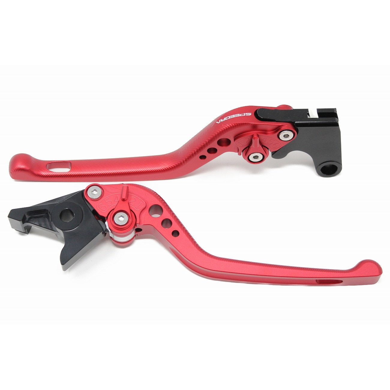 SPEEDRA アジャストレバー 3Dロング(レバー/マットレッド アジャスター/マットゴールド) LVEM084RD-GD ..