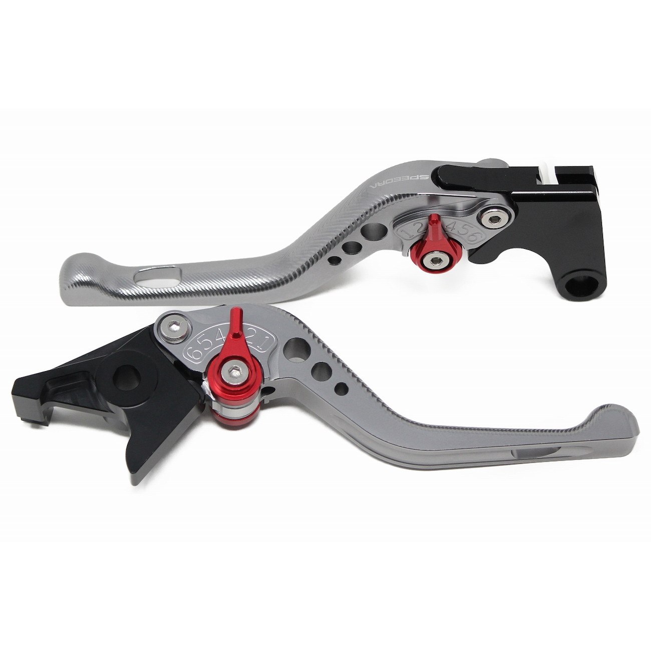 SPEEDRA アジャストレバー 3Dショート(レバー/チタン アジャスター/ブルー) LVFG084TM-BE バイク(2)