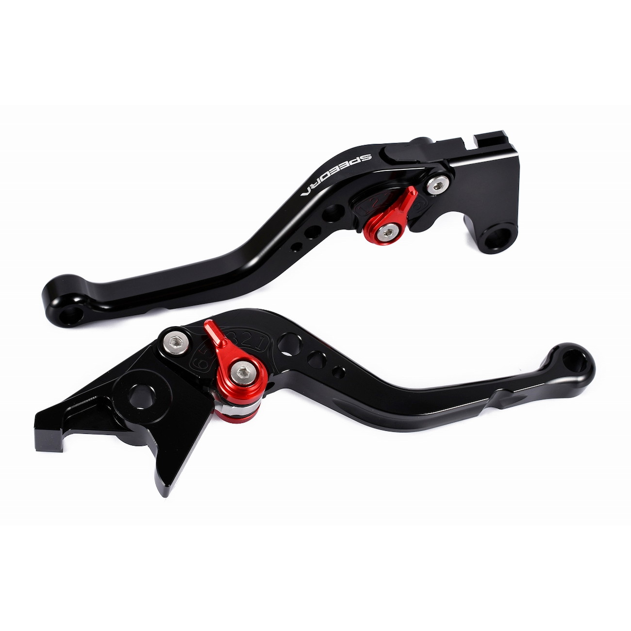 SPEEDRA アジャストレバー スタンダードショート(レバー/ブラック アジャスター/レッド) LVCG089BK-RD ..