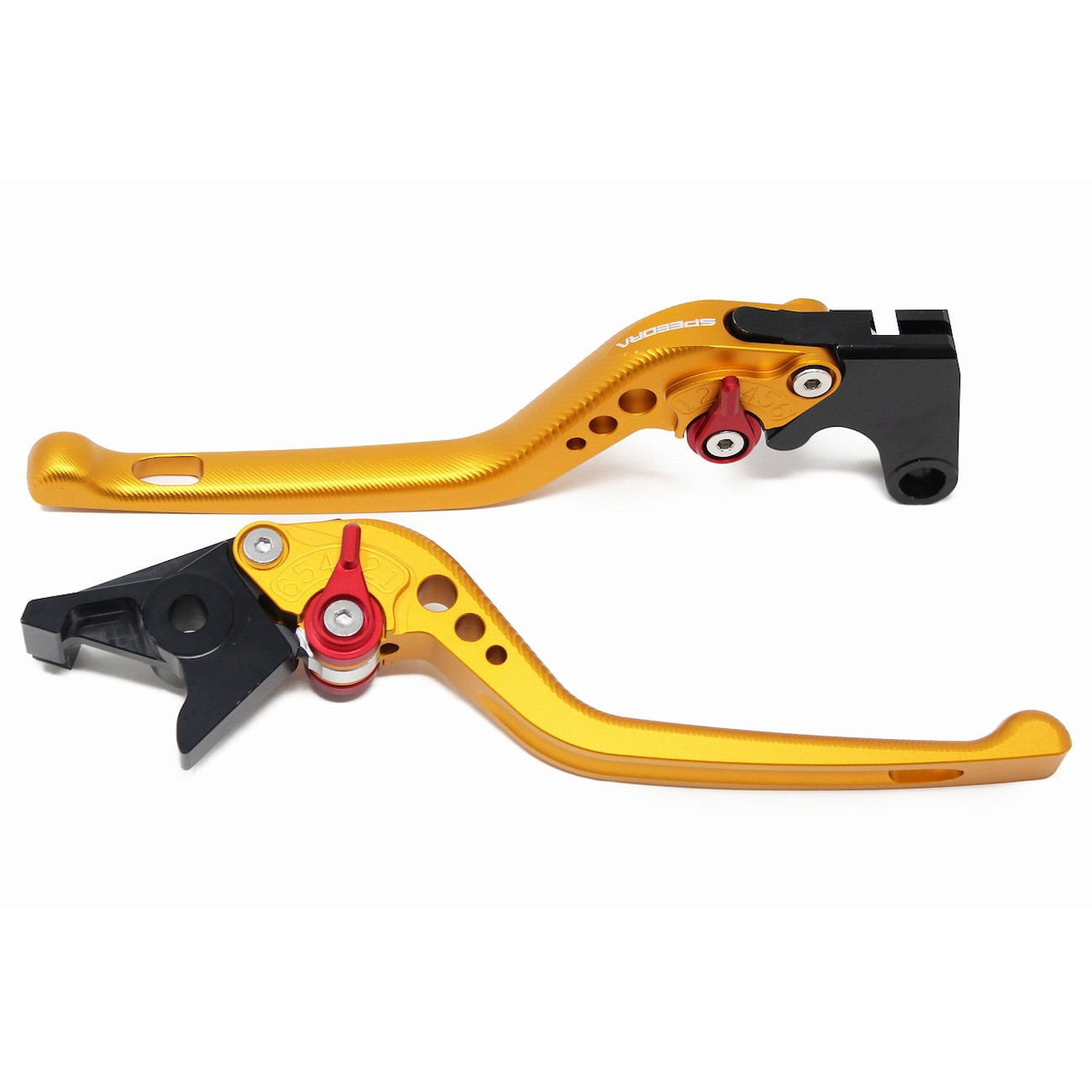 SPEEDRA アジャストレバー 3Dロング(レバー/マットゴールド アジャスター/マットゴールド) LVEM089GD-GD バイク