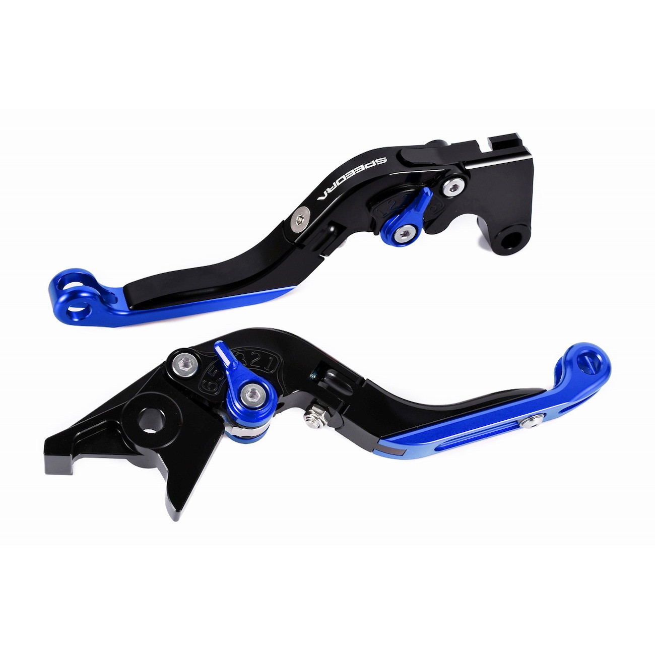 SPEEDRA アジャストレバー 可倒延長式(レバー/ブラック アジャスター/ブルー エクステンション/チタン)..