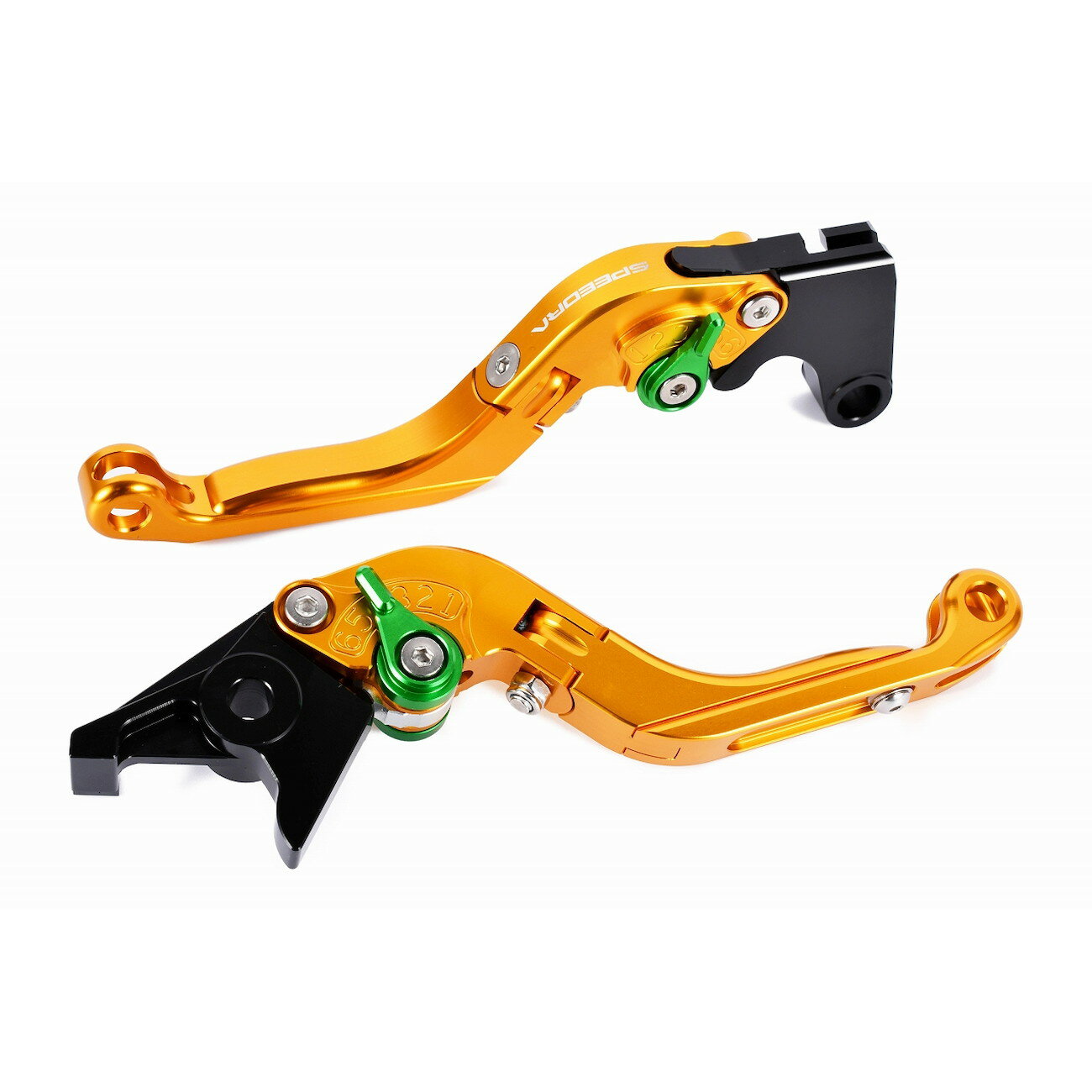 SPEEDRA アジャストレバー 可倒延長式(レバー/ゴールド アジャスター/グリーン エクステンション/レッ..