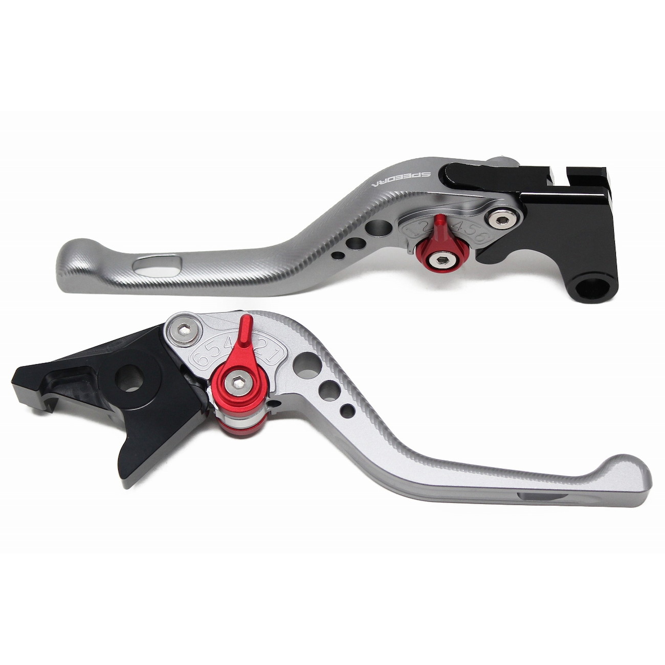 SPEEDRA アジャストレバー 3Dショート(レバー/マットチタン アジャスター/マットブラック) LVFM090TM-BK バイク