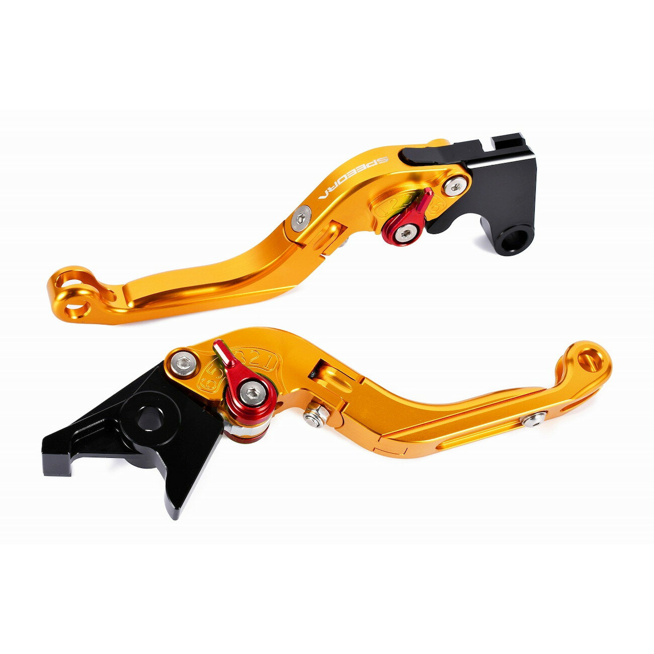 SPEEDRA アジャストレバー 可倒延長式(レバー/ゴールド アジャスター/レッド エクステンション/ブラッ..
