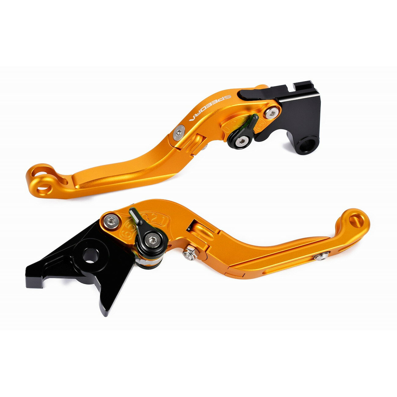 SPEEDRA アジャストレバー 可倒延長式(レバー/マットゴールド アジャスター/マットブラック エクステン..