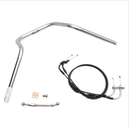 HURRICANE ナロー5型 ハンドルSET クロームメッキ H044-049C バイク ハンドルバー