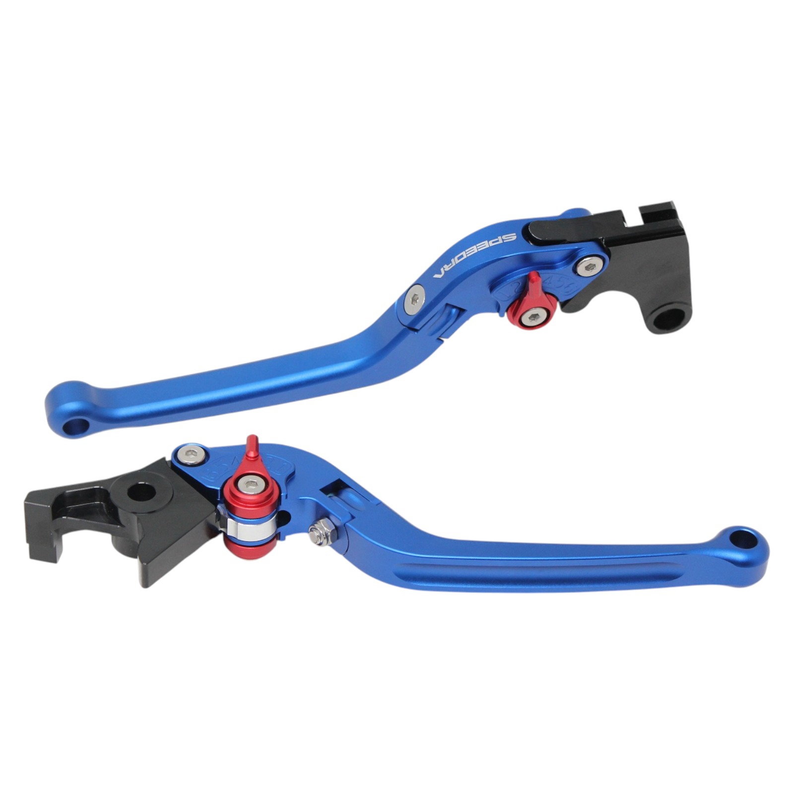 SPEEDRA アジャストレバー スタンダード可倒式(レバー/マットブルー アジャスター/マットレッド) YAMAH..