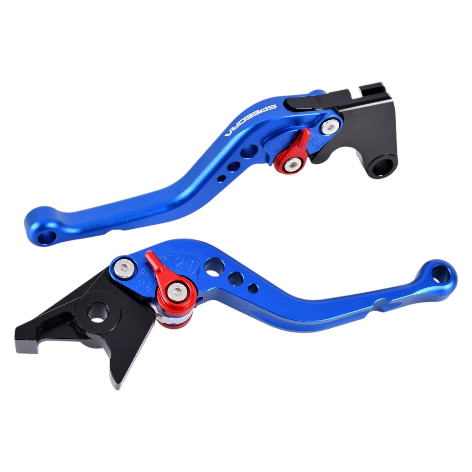 SPEEDRA(スピードラ) アジャストレバー スタンダードショート(レバー/マットブルー アジャスター/マットシルバー) YAMAHA用 LVCM091BE-SR バイク