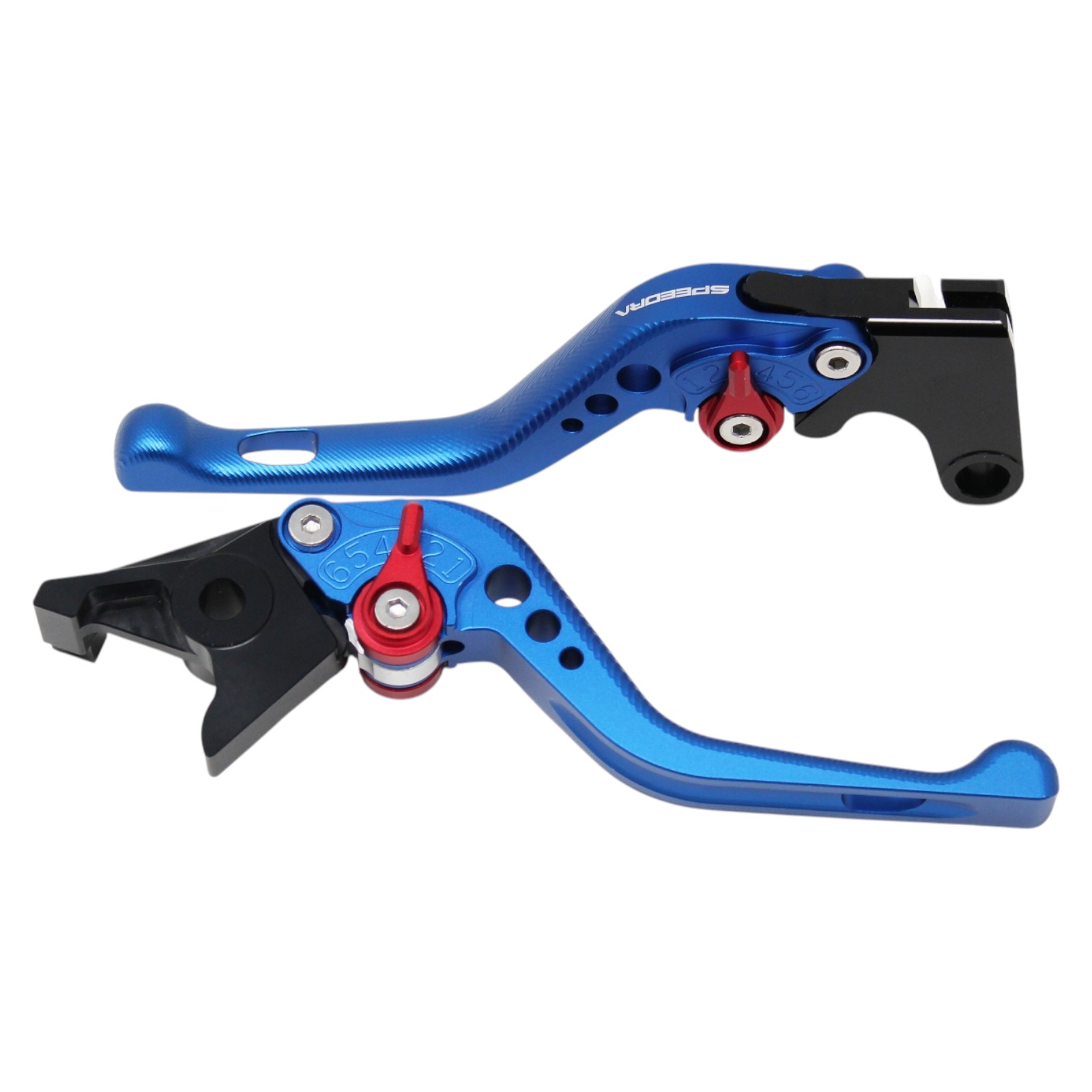 SPEEDRA アジャストレバー 3Dショート(レバー/マットブルー アジャスター/マットシルバー) YAMAHA用 LV..